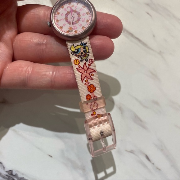 Vintage Flik Flak watch Pink Powerpuff girls Swiss made Swatch watch - Picture 4 of 10